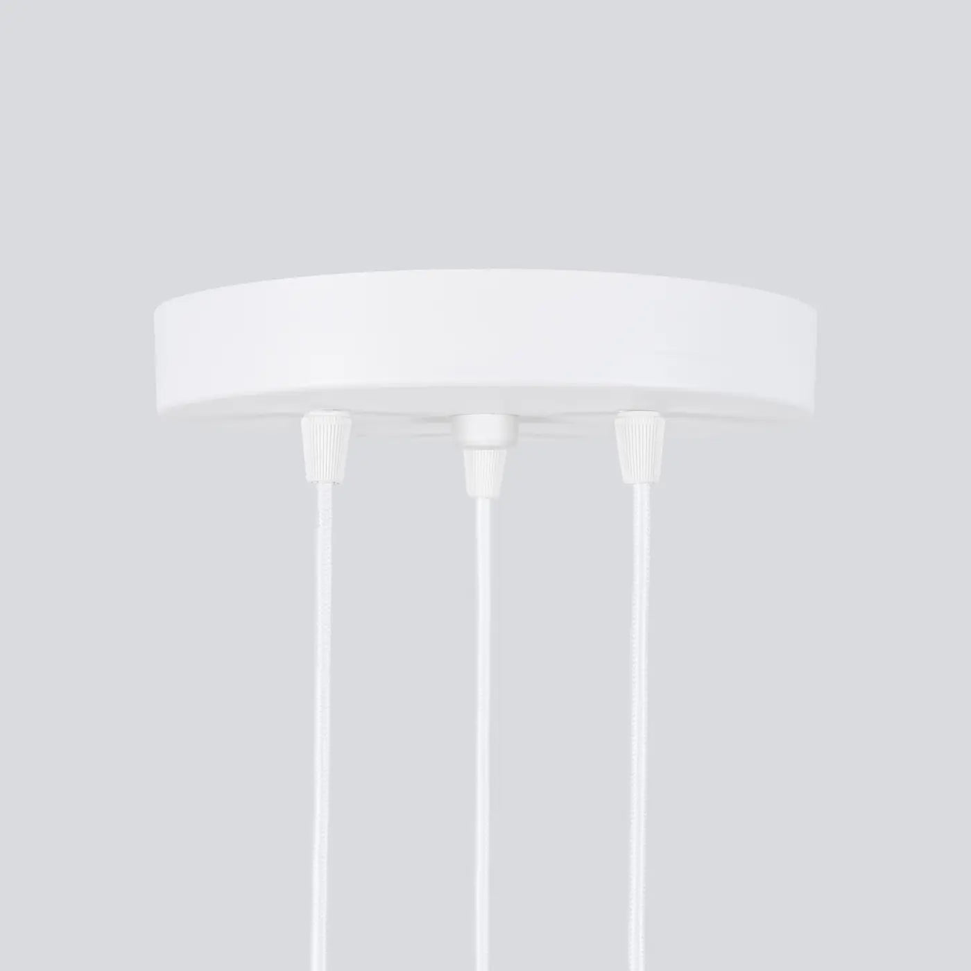 Hanglamp Japandi 3p – Wit & Aluminium