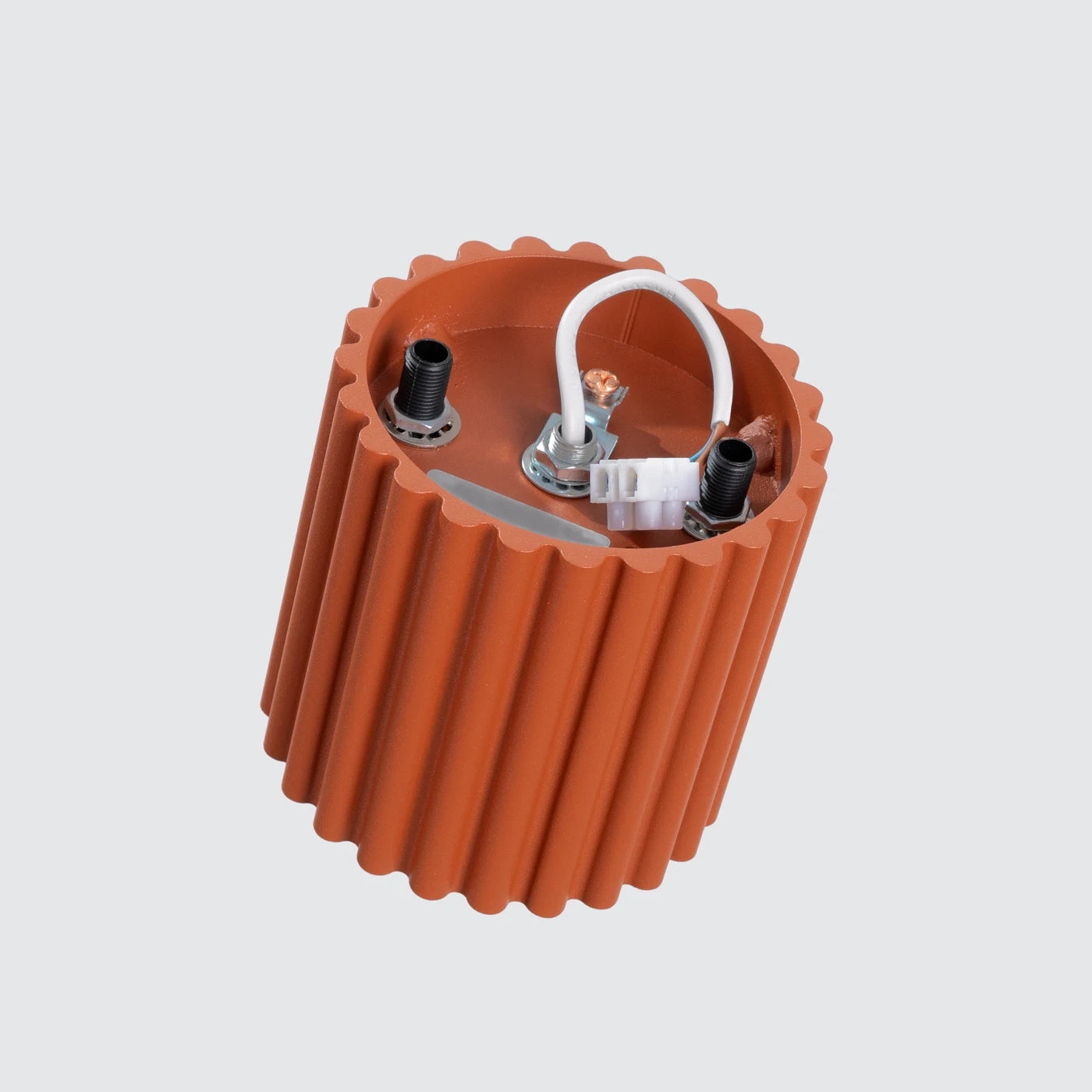 Spots Japandi Single – Oxid Rood & Aluminium