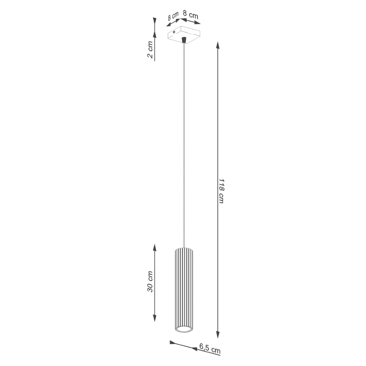 Hanglamp Japandi 1 – Okerood & Aluminium