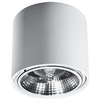 Deckenleuchte Rondo Flash – Weiß & Aluminium