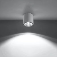Deckenleuchte Rondo Flash – Weiß & Aluminium