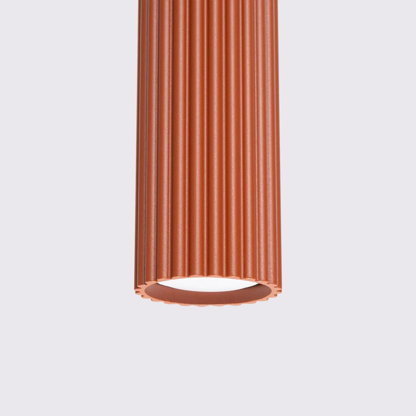 Pendelleuchte Japandi 1 – Rot & Aluminium