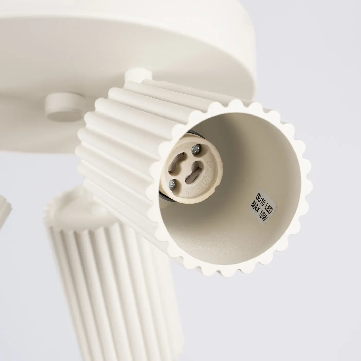 Deckenleuchte Japandi 3P – Beige & Aluminium