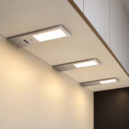 SMART LED Keukenverlichting Onderbouw - Aluminium (3 PACK) Warm wit licht